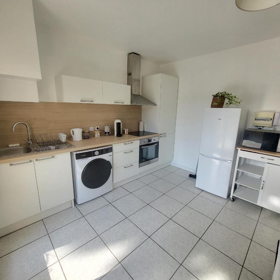 Bel Appartement Avec Jardin De 30M2 , Climatise Avec Parking Et Arrivee Autonome Cabestany Esterno foto
